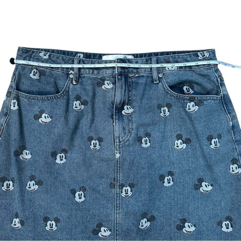 Disney Store Mickey Mouse Denim Skirt For Adults XL B - Picture 4 of 6